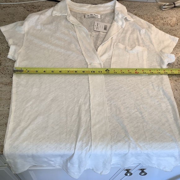 Free People We The Free Creamy White Pullover Top NWT Size Small - Picture 5 of 7